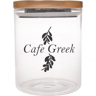 26 Oz. Glass Container With Stainless Steel Lid