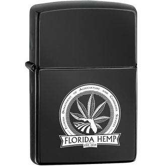 High Polish Black Zippo Windproof Lighter