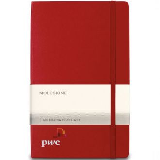 Moleskine Hard Cover Ruled Large Expanded Notebook - Screen Prin