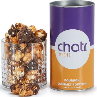 Small Boozy Popcorn Tubes (Milk Chocolate Bourbon Popcorn)