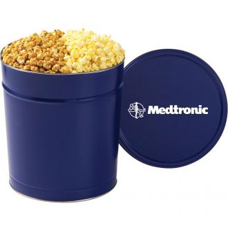 Medium 2 Way Popcorn Tin (Caramel and Butter Popcorn)