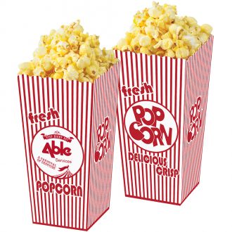 Empty Open Top Popcorn Box
