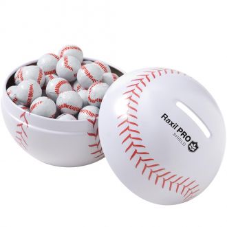 Double Header Baseball Tin(Choc. Baseballs)