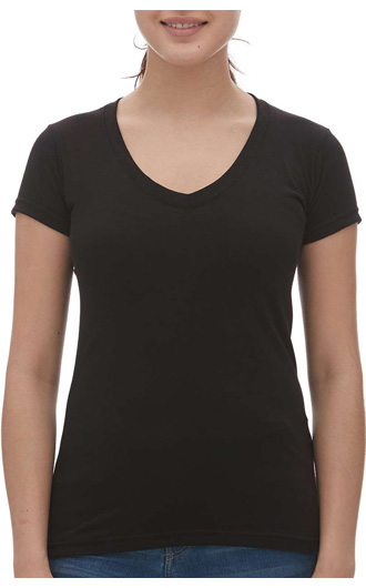 M&O - Women's Deluxe Blend V-Neck T-Shirt
