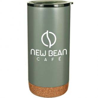16 oz Estate Double Walled Stainless Tumbler with Cork Bottom