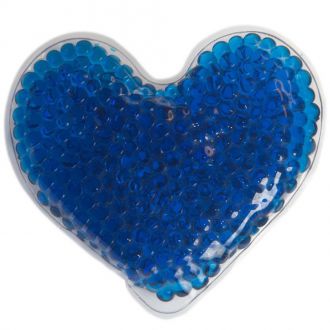 Hot/Cold Gel Bead Packs - Large Hearts (Blue)