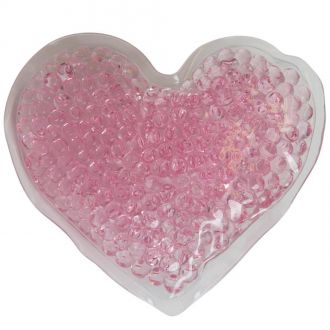 Hot/Cold Gel Bead Packs - Large Hearts (Pink)