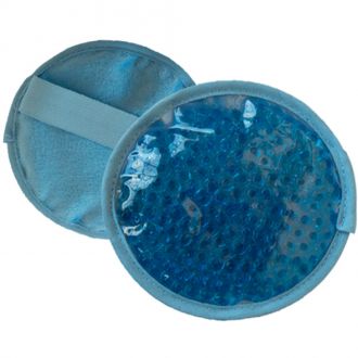 Hot/Cold Plush Gel Bead Packs - Round - Light Blue