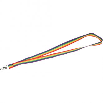 Recycled Polyester Rainbow Lanyard