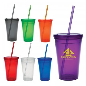 custom tumblers with straws