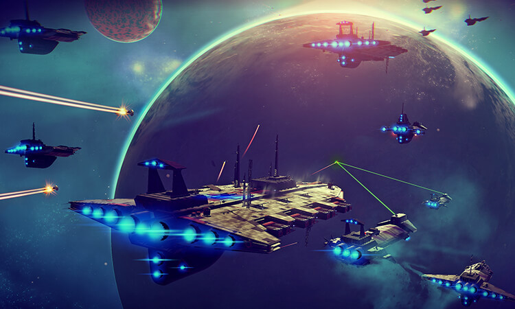 No mans sky space battles 