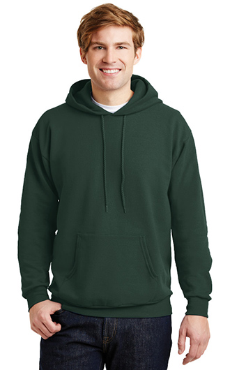 Man wearing a sweatshirt that could be made into custom business clothes