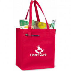 A Tote Bag With Logo Full of Promotional Products
