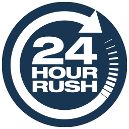 24 hours rush service icon